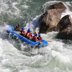 Whitewater rafting