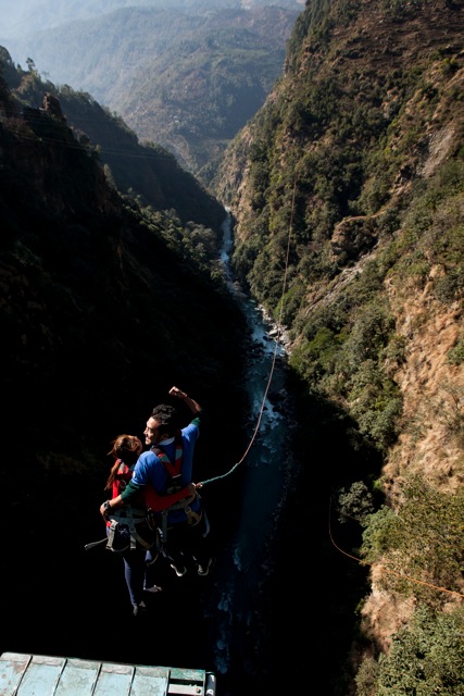 nepal bungee swing