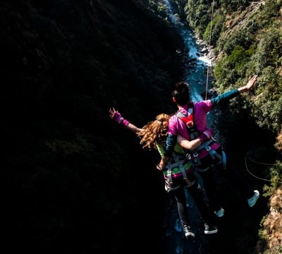 Nepal tandem bridge jump